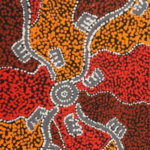 Wardapi Jukurrpa (Goanna Dreaming) - Yarripilangu by Sebastian Japanangka Williams