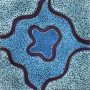 Ngapa Jukurrpa (Water Dreaming)  -  Puyurru by Shekina Nangala Sampson