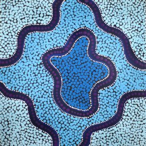 Ngapa Jukurrpa (Water Dreaming)  -  Puyurru by Shekina Nangala Sampson