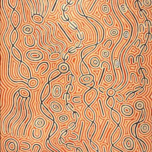 Majardi Jukurrpa (Hairstring Belt/Skirt or Tassel Dreaming) - Mina Mina by Madeleine Napangardi Dixon