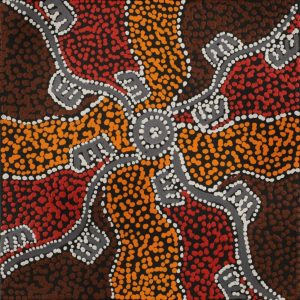 Wardapi Jukurrpa (Goanna Dreaming) - Yarripilangu by Sebastian Japanangka Williams