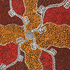 Wardapi Jukurrpa (Goanna Dreaming) - Yarripilangu by Sebastian Japanangka Williams