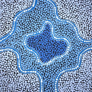 Ngapa Jukurrpa (Water Dreaming)  -  Puyurru by Shekina Nangala Sampson