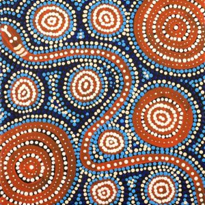 Warna Jukurrpa (Snake Dreaming) by Steven Jakamarra Oldfield