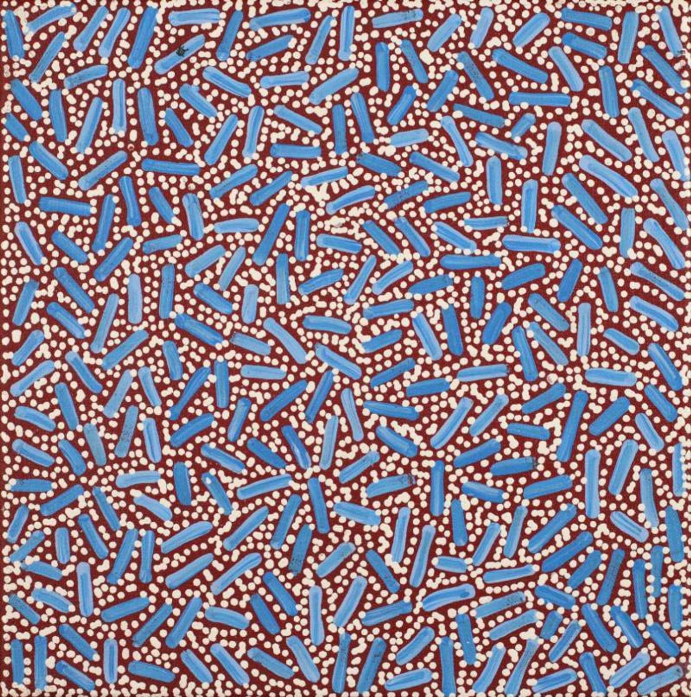 Warlukurlangu Jukurrpa (Fire country Dreaming) by Nathania Nangala Granites