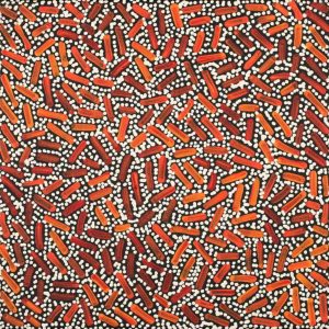 Warlukurlangu Jukurrpa (Fire country Dreaming) by Nathania Nangala Granites