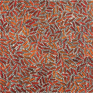 Warlukurlangu Jukurrpa (Fire country Dreaming) by Nathania Nangala Granites