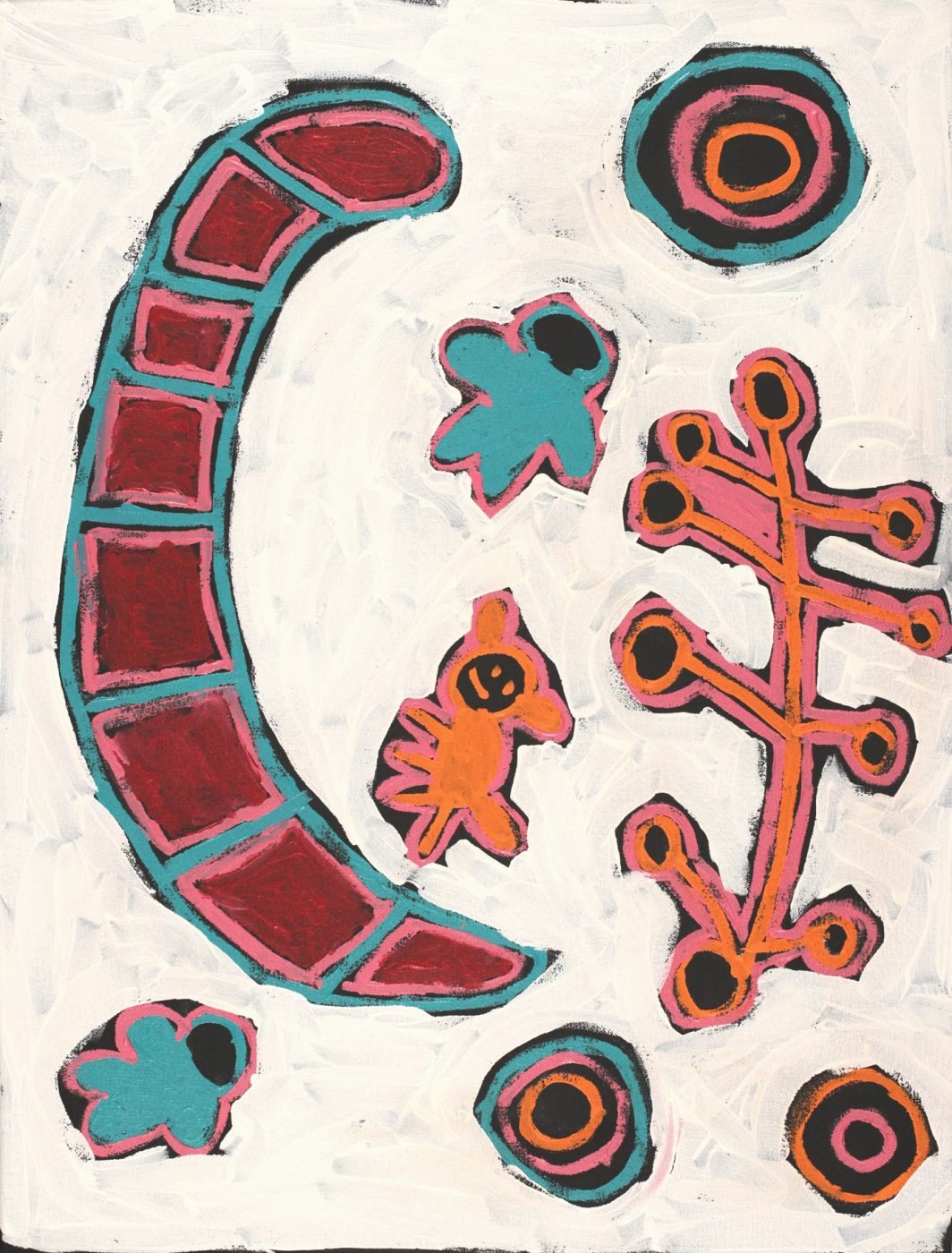 Mina Mina Jukurrpa (Mina Mina Dreaming) by Saraeva Napangardi Marshall