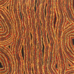 Sabrina Nangala Robertson作 アボリジニアート② Sabrina Nangala Robertson - Warlukurlangu