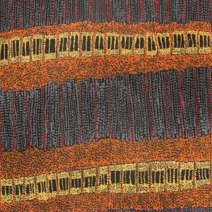 Ngapa Jukurrpa (Water Dreaming)  -  Pirlinyarnu by Sabrina Nangala Robertson