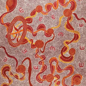Janganpa Jukurrpa (Brush-tail Possum Dreaming)-  Mawurrji by Ritasha Nampijinpa Martin
