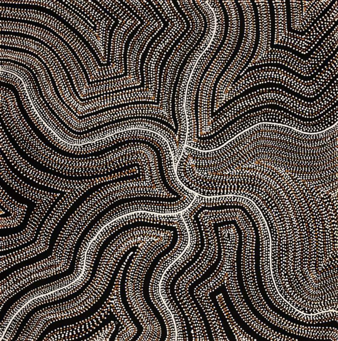 Watiya-warnu Jukurrpa (Seed Dreaming) by Marshall Jangala Robertson