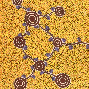 Wardapi Jukurrpa (Goanna Dreaming) - Yarripilangu by Melissa Napangardi Williams