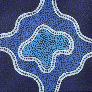 Ngapa Jukurrpa (Water Dreaming)  -  Puyurru by Shekina Nangala Sampson