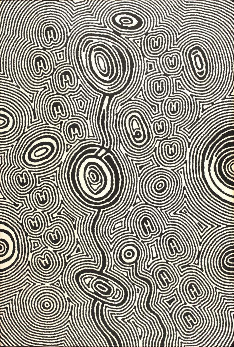 Janganpa Jukurrpa (Brush-tail Possum Dreaming)- Mawurrji by Janelle Napurrurla Wilson