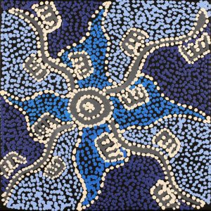 Wardapi Jukurrpa (Goanna Dreaming) - Yarripilangu by Sebastian Japanangka Williams