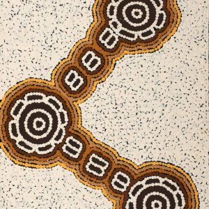 Pamapardu Jukurrpa (Flying Ant Dreaming)  - Warntungurru by Mickaela Napangardi Lankin