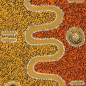 Warna Jukurrpa (Snake Dreaming) by Isaac Jupurrurla White