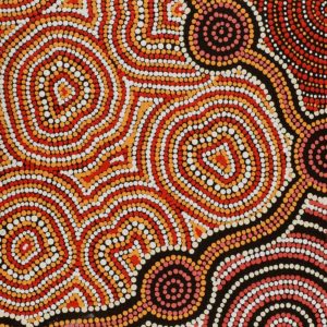 Pamapardu Jukurrpa (Flying Ant Dreaming) - Wapurtali by Mekeisha Napanangka Martin