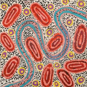 Ngapa Jukurrpa (Water Dreaming)  - Mikanji by Juliette Nampijinpa Brown