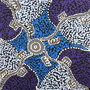 Wardapi Jukurrpa (Goanna Dreaming) - Yarripilangu by Sebastian Japanangka Williams