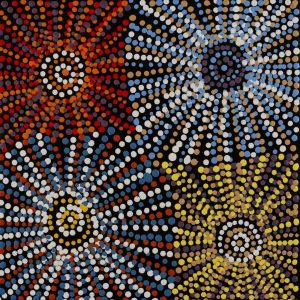 Ngapa Jukurrpa (Water Dreaming)  -  Puyurru by Evelyn Nangala Robertson