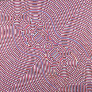 Ngapa Jukurrpa (Water Dreaming)  -  Pirlinyarnu by Mahalia Nampijinpa Hargraves