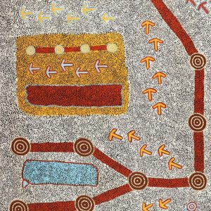 Yankirri Jukurrpa (Emu Dreaming) - Ngarlikirlangu by Michael Japaljarri Wayne