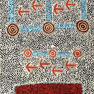 Yankirri Jukurrpa (Emu Dreaming) - Ngarlikirlangu by Michael Japaljarri Wayne