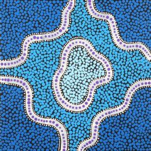 Ngapa Jukurrpa (Water Dreaming)  -  Puyurru by Shekina Nangala Sampson