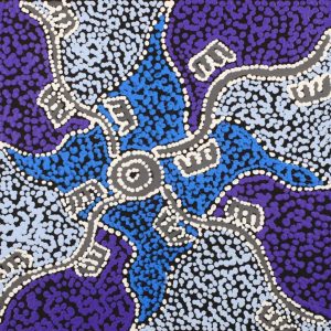 Wardapi Jukurrpa (Goanna Dreaming) - Yarripilangu by Sebastian Japanangka Williams