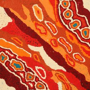 Yarla Jukurrpa (Bush Potato Dreaming) - Cockatoo Creek by Amelia Nakamarra Walker