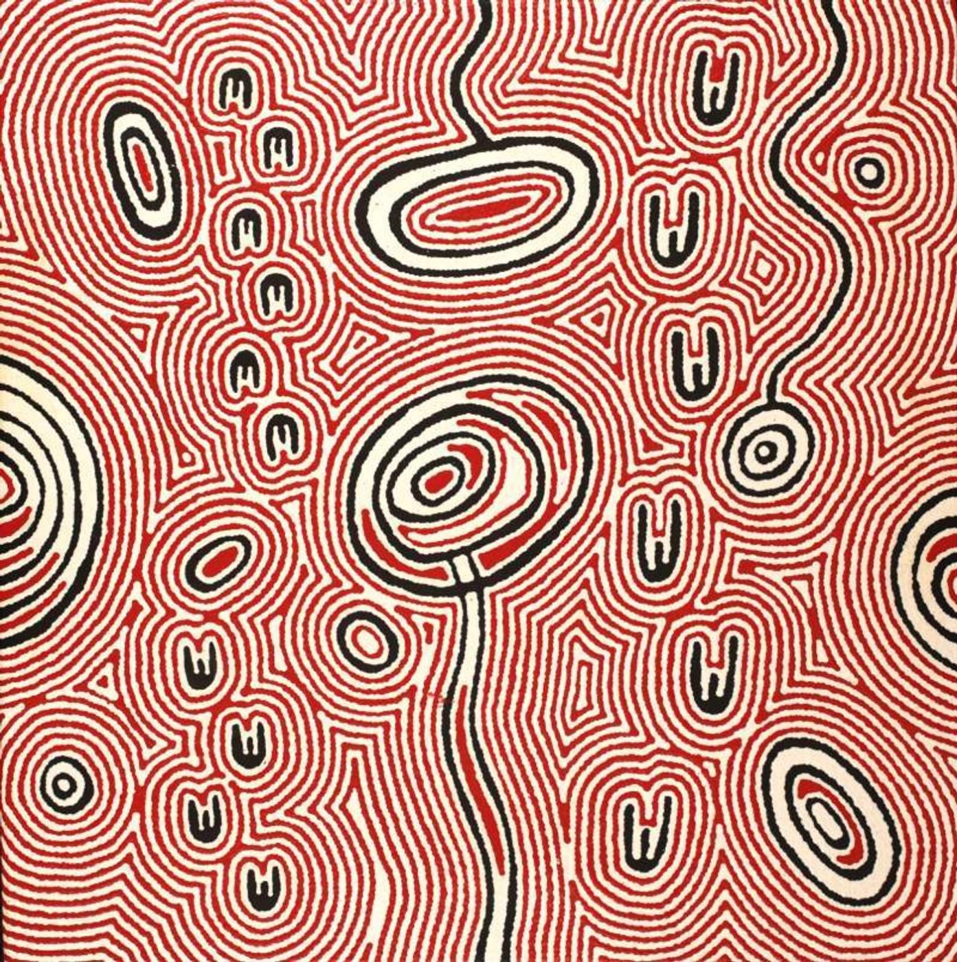 Janganpa Jukurrpa (Brush-tail Possum Dreaming)- Mawurrji by Janelle Napurrurla Wilson