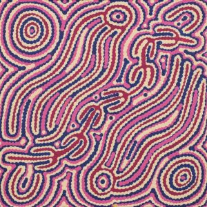 Majardi Jukurrpa (Hairstring Belt/Skirt or Tassel Dreaming) - Mina Mina by Madeleine Napangardi Dixon