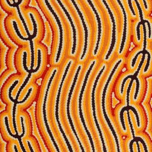Majardi Jukurrpa (Hairstring Belt/Skirt or Tassel Dreaming) - Mina Mina by Madeleine Napangardi Dixon