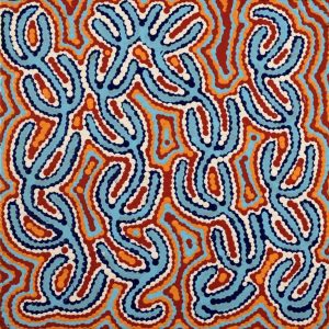 Ngapa Jukurrpa (Water Dreaming)  -  Puyurru by Diandra Nangala Dixon