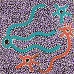 Mina Mina Jukurrpa (Mina Mina Dreaming) by Evelyn Nangala Robertson