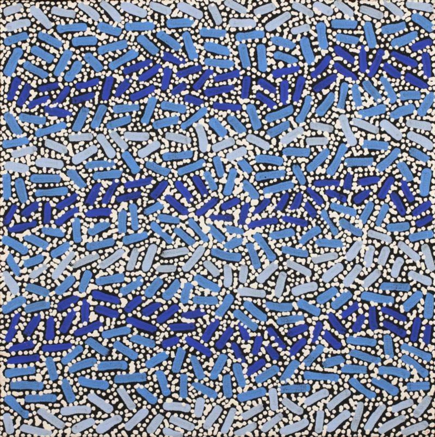 Warlukurlangu Jukurrpa (Fire country Dreaming) by Nathania Nangala Granites