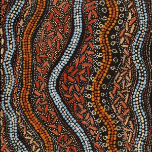 Ngapa Jukurrpa (Water Dreaming)  - Mikanji by Wendy Nungarrayi Brown