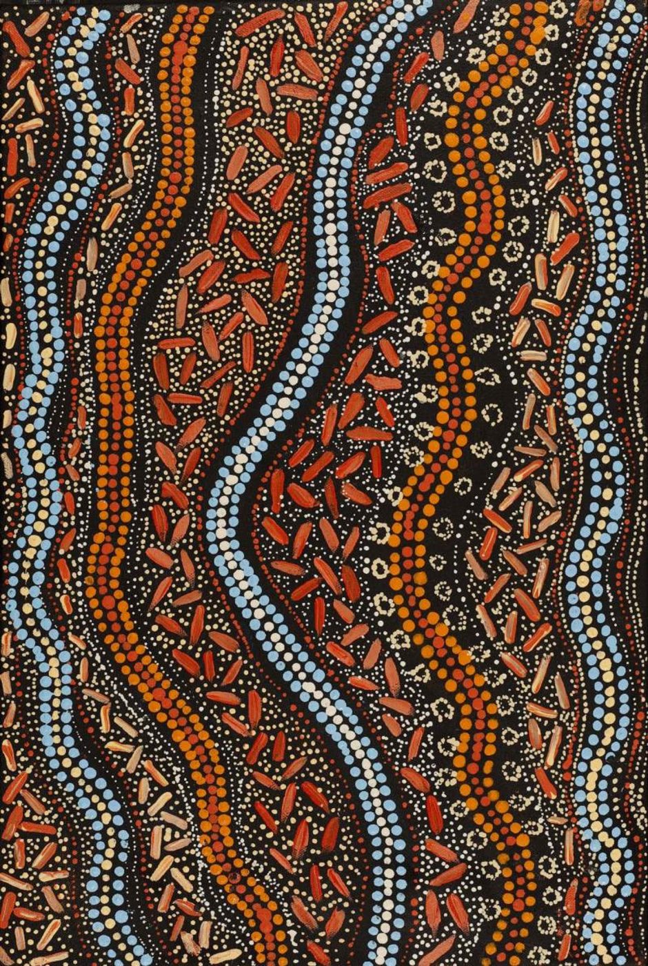 Ngapa Jukurrpa (Water Dreaming) - Mikanji by Wendy Nungarrayi Brown