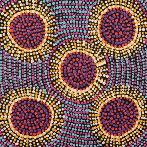 Jintiparnta Jukurrpa (Desert Truffle Dreaming) - Mina Mina by Tina Napangardi Martin