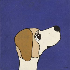 Jarntu kuja kalu nyinami Yurntumu-rla (Dogs that live in Yuendumu) by Senita Napangardi Granites