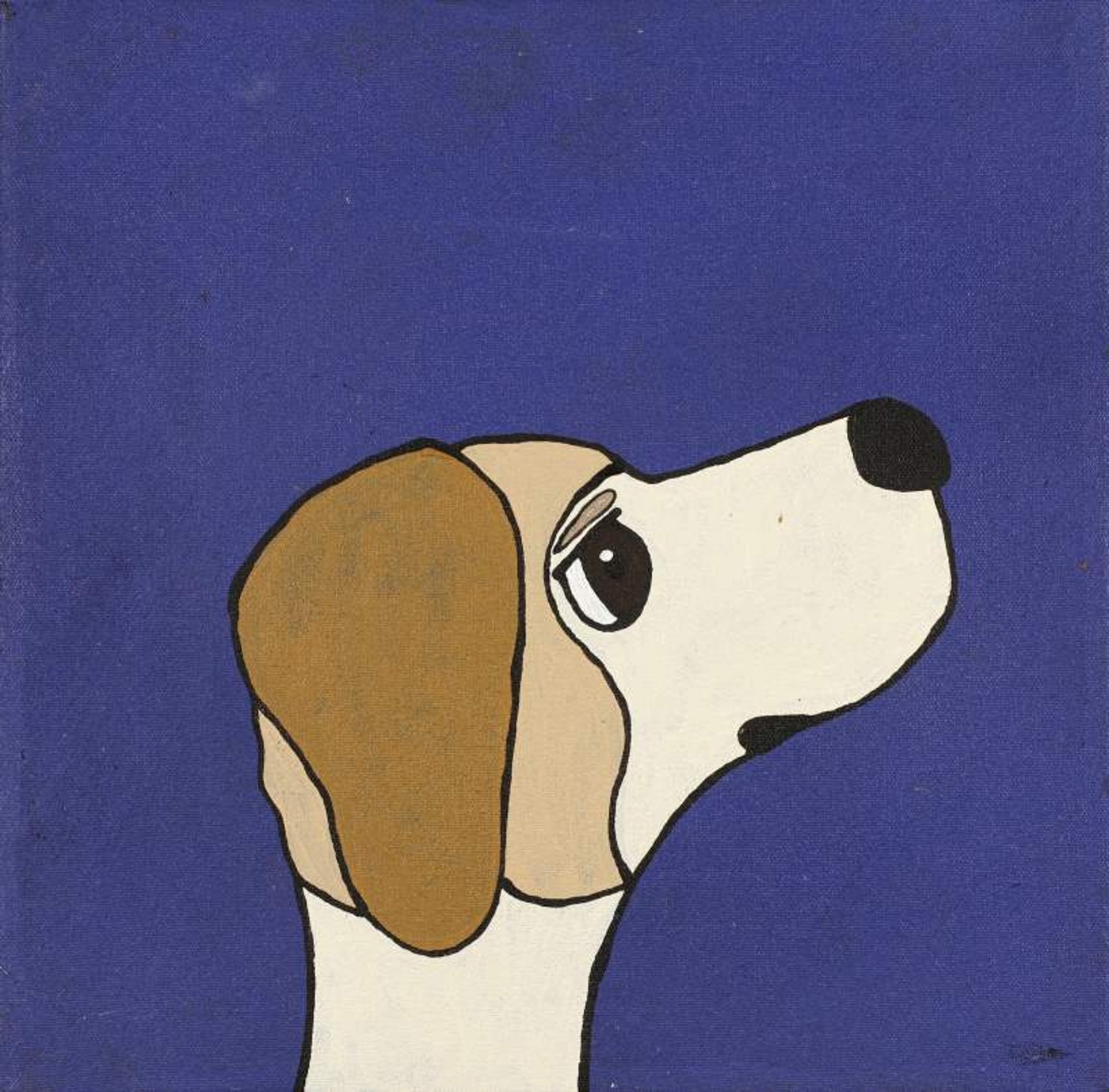 Jarntu kuja kalu nyinami Yurntumu-rla (Dogs that live in Yuendumu) by Senita Napangardi Granites
