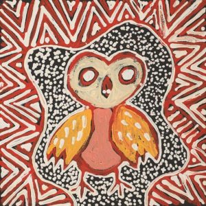 Jarlajirrpi Jukurrpa (Owlet Nightjar Dreaming) by Juliette Nampijinpa Brown