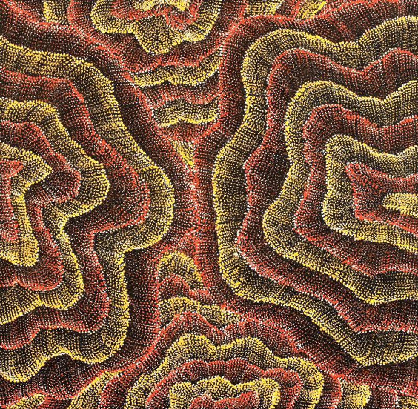 Wanakiji Jukurrpa (Bush Tomato Dreaming) by Debbie Napaljarri Brown