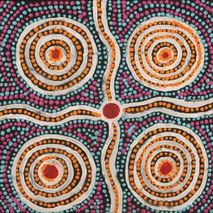 Jintiparnta Jukurrpa (Desert Truffle Dreaming) - Mina Mina by Tina Napangardi Martin