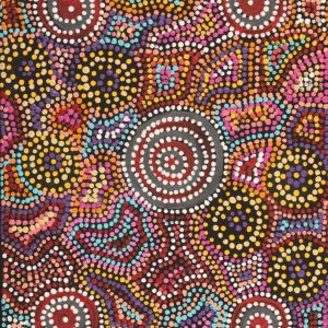 Jintiparnta Jukurrpa (Desert Truffle Dreaming) - Mina Mina by Tina Napangardi Martin