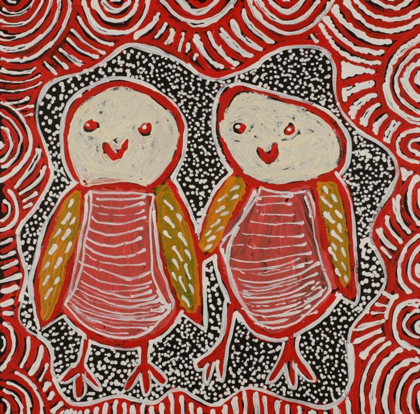 Jarlajirrpi Jukurrpa (Owlet Nightjar Dreaming) by Juliette Nampijinpa Brown