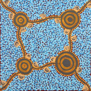 Wardapi Jukurrpa (Goanna Dreaming) - Yarripilangu by Melissa Napangardi Williams