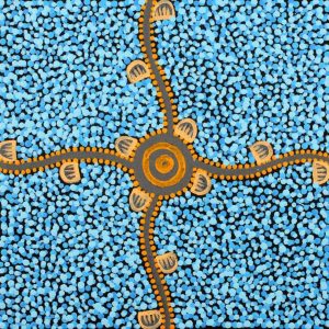Wardapi Jukurrpa (Goanna Dreaming) - Yarripilangu by Melissa Napangardi Williams